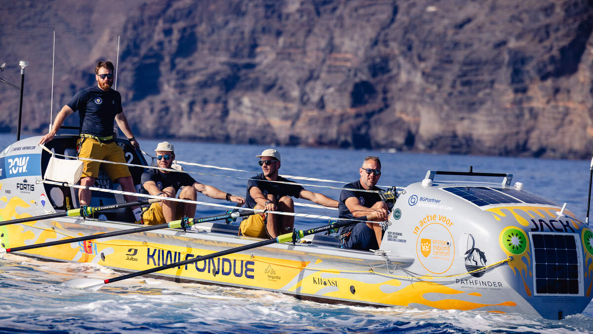 Mark Slats en Kiwi Fondue finishen tweede in World's Toughest Row